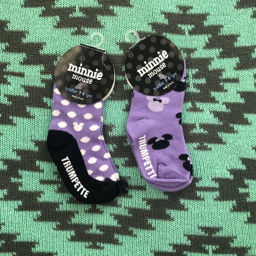 trumpette baby girl socks size 3-4 y Minnie Disney